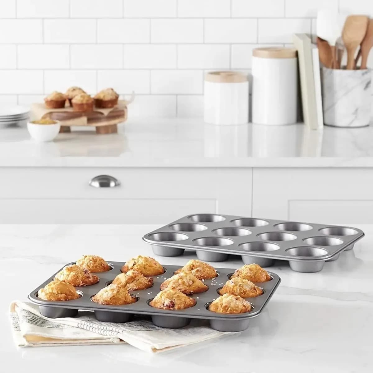 Molde De Teflón Muffins X12
