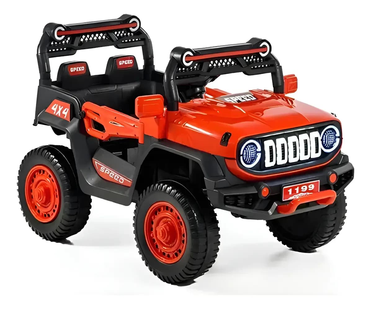 Auto A Batería 12v Zaki Jeep Para Niños Con Luces Y Sonido