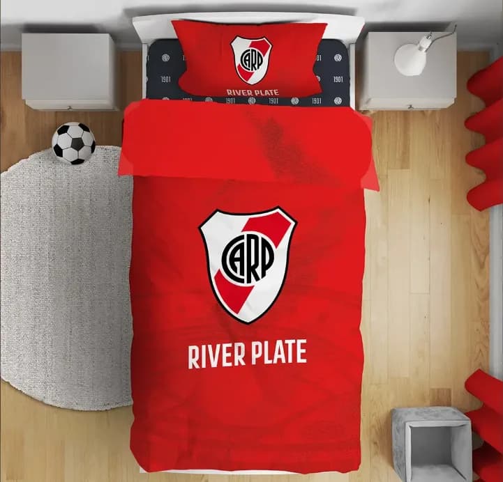 Juego De Sabana Infantil Futbol 1 1/2