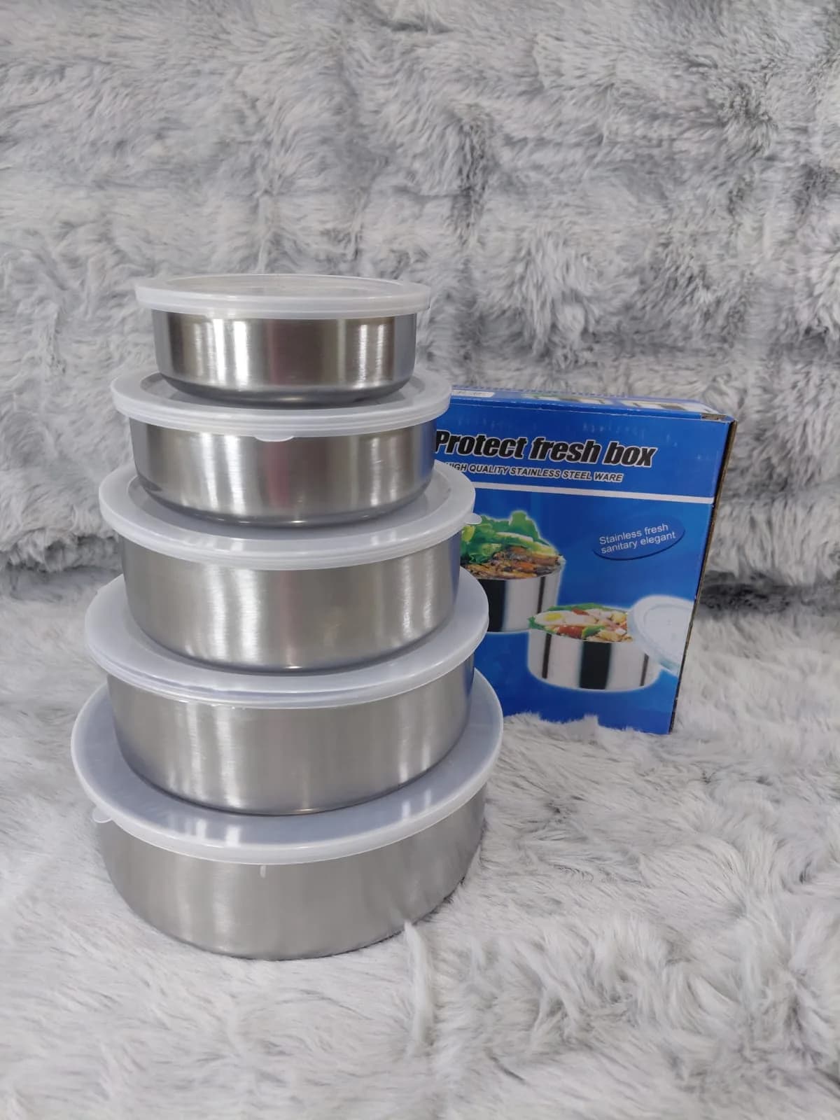 Set De Recipientes De Acero X5